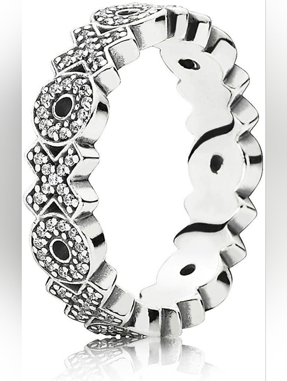 Pandora Sparkling XOXO Silver Ring